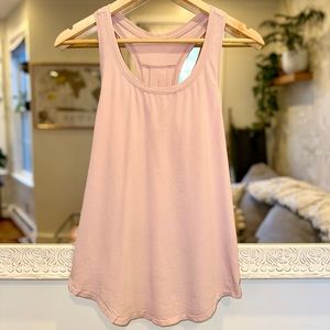 Lululemon Love Tank Top Pleated - Mink Berry - Light Pale Pink - Size 6